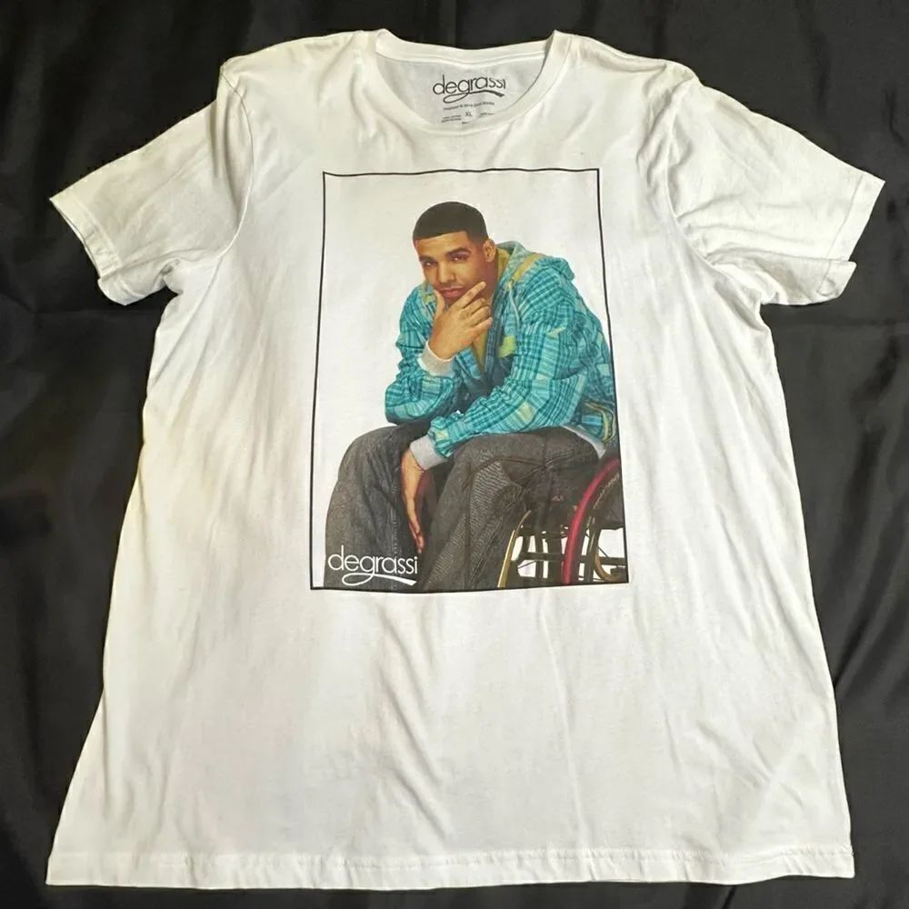 Degrassi Drake (Aubrey Drake Graham) Jimmy Brooks Short sleeve T-shirt Size XL